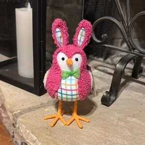 NWT  Spritz New 2025 Spring Collectible Pink Bunny Bird Decor